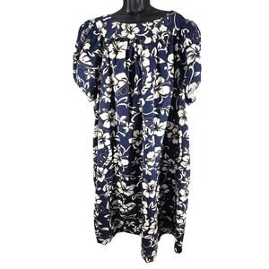 Vintage Hilo Hattie Tropical 100% Cotton MuuMuu Dress Womens 4XL Beach Resort